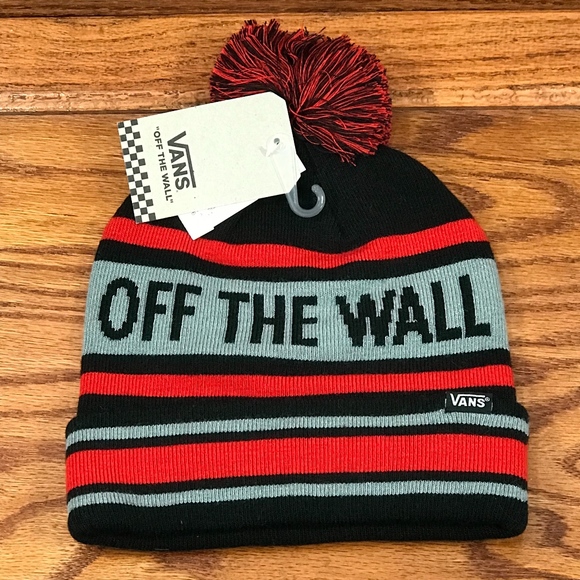 vans off the wall pom beanie